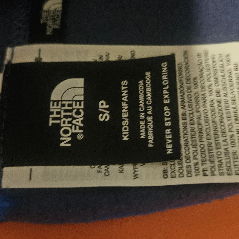 The North Face Kids' Glacier Reversible Headband: BLUE: NEW WITH TAGS: SIZE S
